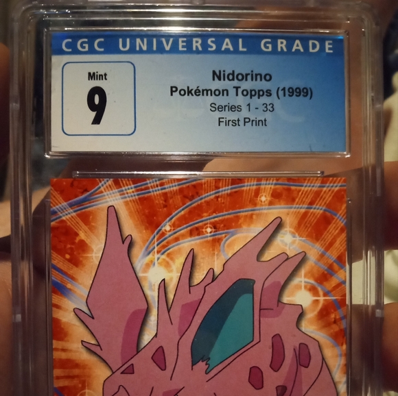 Vintage 1999 TOPPS POKEMON NIDORINO CGC SLAB - Picture 4 of 8